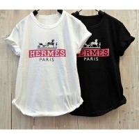 Kaos Baju Atasan Wanita Katun Hermess P*ris (all size fit to L)
