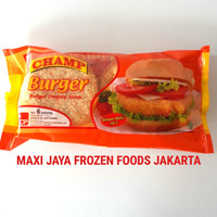 Jual CHAMP BURGER DAGING AYAM 6 PCS 315 GRAM Murah