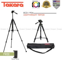 TAKARA ECO-193A Lightweight Tripod With Pouch/Tas/Bag Holder Satoo