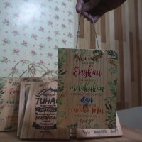 Jual Hiasan Dinding gantungan tali Rami dari Kayu Jati Belanda atau Mindi Murah