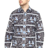 Kemeja Batik Pria Big Size, Batik Asli Cap Semi Tulis - Zallatra XXXL