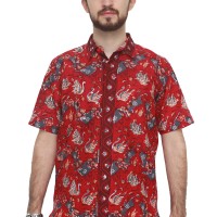 Kemeja Batik Pria Big Size, Batik Asli Cap Semi Tulis - Zallatra XXXXL