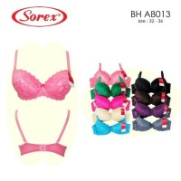 Promo !! Push Up Bra Sorex Renda Motif Bunga Kawat Sorex AB013 Grosir