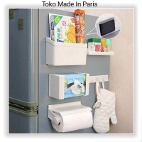 kulkas organizer rak refrigarator rack multifungsi praktis magnet