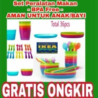 Jual Set Lengkap Perlengkapan Makan Anak Bpa Free Aman Utk Bayi Ikea Kalas Murah