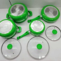 JUAL! PANCI SET DYNASTY DINASTI 7 PCS APPLE GREEN