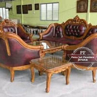 KTM/ Kursi Tamu Kayu Jati/ Sofa Mewah/ Kursi Murah Ukir Free Ongkir