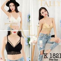 Best Seller Camisol Bra Tally 1821 - BH Fashion Silang Brukat Tally