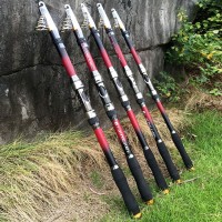 Joran Stik Rod Pancing Carbon Fiber Teleskopik 6 Segment 2.4 Meter