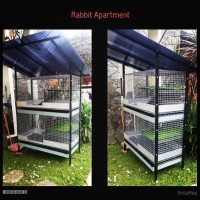 Rabbit apartment. Kandang galvanis untuk kelinci dan small animal