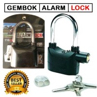 Gembok Alarm Anti Maling Safety Sirene Untuk Rumah Motor Toko Gudang