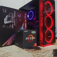 PC RAKITAN GAMING RYZEN 7 ft ASUS ROG STRIX B350F + VGA 6GB