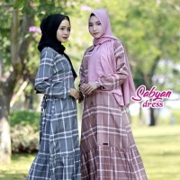 Sabyan dress nazumi gamis baloteli kotak kancing remaja modis