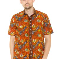 Kemeja Batik Pria Big Size, Batik Asli Cap Semi Tulis - Zallatra XXL