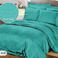 Grosir Sprei Katun Halus murah Motif Emboss Polos Tosca Size 120x200