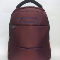 BEST STOCK Tas ransel merk POLO British maroon Termurah