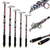 Joran Pancing Teleskopik Super Kuat bahan Carbon Fiber 3.6 CPJ5