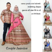 couple gamis batik jasmine