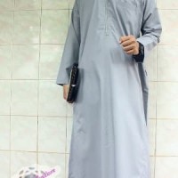 Gamis Pria Jubah Pria Bordir premium Katun Toyobo plati PROMO