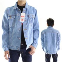 JAKET JEANS LEVIS PRIA BIOBLITZ KEREN PREMIUM BIRU TELOR ASIN