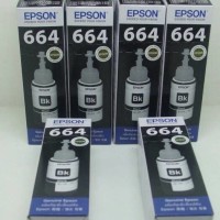Tinta Printer Original Epson 664 T664 Black / Hitam L310 L360
