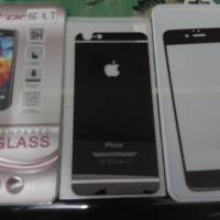 Iphone 6+ Plus 5.5' Tempered Glass Warna Silver Gold Hitam Ungu Orange