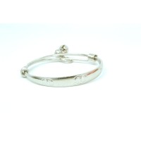 Gelang Tangan Anak Bayi Channel Lapis Emas Putih
