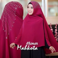 Jilbab Syari Khimar Mahkota Mutiara Press Payet YLS50 (STOK BANYAK)