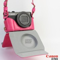 PROMO LEATHER CASE COVER KAMERA CANON G7XII G7X MARK II MURAH