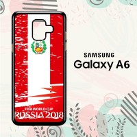Casing Samsung Galaxy A6 2018 Custom HP Fifa World Cup Peru Flag L2572