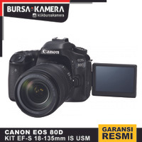 CANON CAMERA EOS 80D KIT EF-S 18-135mm f/3.5-5.6 IS USM KAMERA DSLR