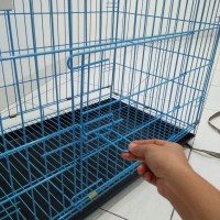 Kandang besi lipat untuk kucing/anjing/kelinci/monyet/ayam (Go send)