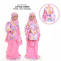 MUKENA ANAK KARAKTER KARTUN LITTLE PONY