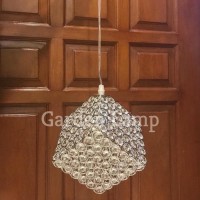 Lampu Gantung Kristal Berbentuk Kubus - FREE LED