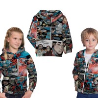 jaket anak superman komik fullprint sublimation