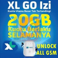 Modem Wifi 4G XL Go izi Mifi UNLOCK RESMI + perdan kuota 20gb alte m3s