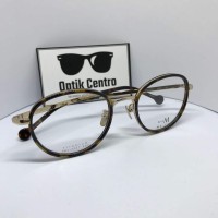 Kacamata MA-JI Masatomo PMJ-004T (Emas) & Lensa UV Block - Unisex