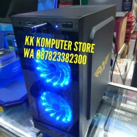 PC CPU RAKITAN GAMING RYZEN 5 2400G ASUS A320M GAMING HDD 500GB WIFI