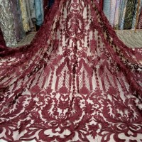 Kebaya Batik Wanita Tulle/Tille Elie Saab Kain-Bahan Gaun, Dre AGC2953