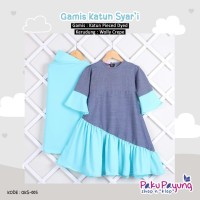 Gamis anak katun syar'i by Paku Payung size S (2-3 tahun)