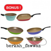 NEOHAUS GOLD STONE COATING FRY PAN 7 PCS - PANCI