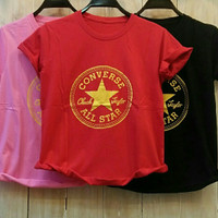 Baju Kaos Wanita Motif Converse Murah