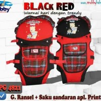 Gendongan Bayi Ransel Bayi Snobby Black Red Series TPG 4821 - Gendong