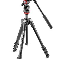 Manfrotto Tripod Befree Live Fluid Video Head with Aluminum Tripod Kit