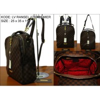 REAL PICT ORIGINAL ransel import ransel wanita ransel Lv LM tas import