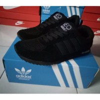 SEPATU SEKOLAH ADIDAS NEO CITY RACER HITAM POLOS