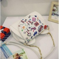 BARU! TAS JINJING SANDANG SATCHELS POSTMAN PUTIH WANITA TELUR UNIQLO
