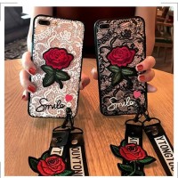 Softcase 3D Bunga Mawar Merah Casing iPhone X 5 5s 6 6s 7 8 Plus