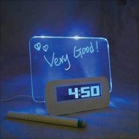 LCD Display Alarm Clock with Memo Board - 003 (OEM)