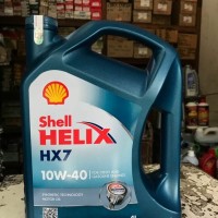 OLI SHELL HELIX HX7 SAE 10W 40 API SN CF GALON 4 LITER HOLOGRAM